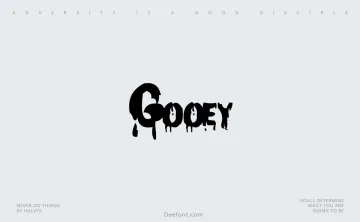 Gooey Font