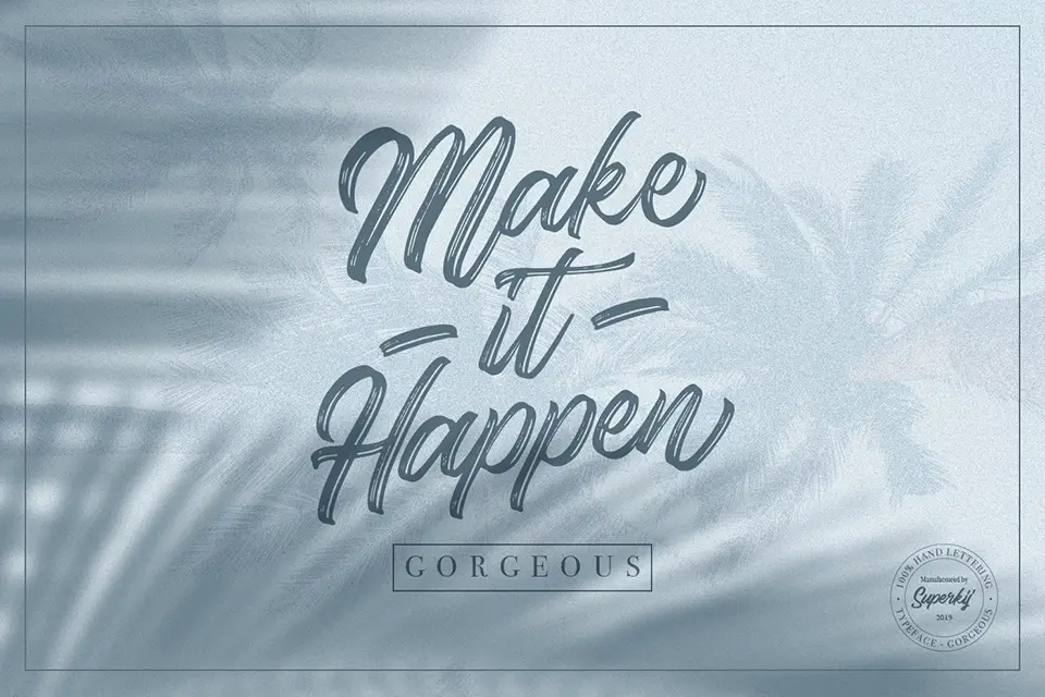 Gorgeous Script Font