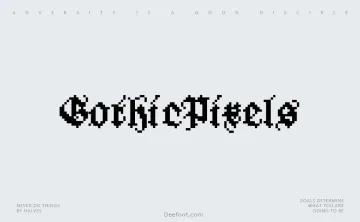GothicPixels Font