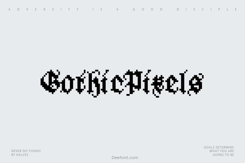 GothicPixels Font