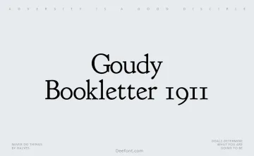 Goudy Bookletter 1911 Font