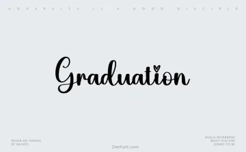Graduation Font