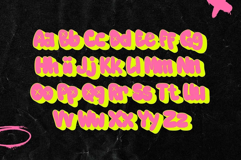 Graffiti Bubble Font