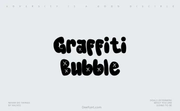 Graffiti Bubble Font