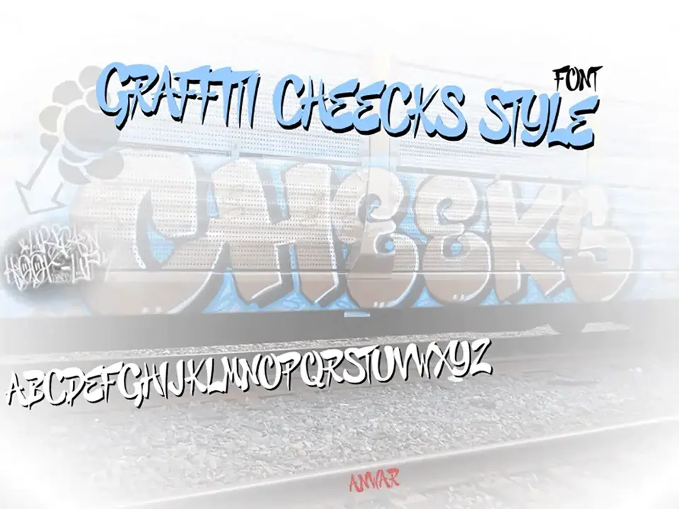 Graffiti Cheecks Style Font