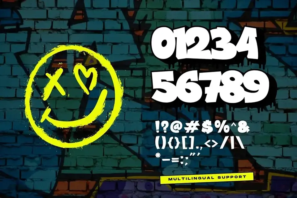 Graffiti Dripes Font