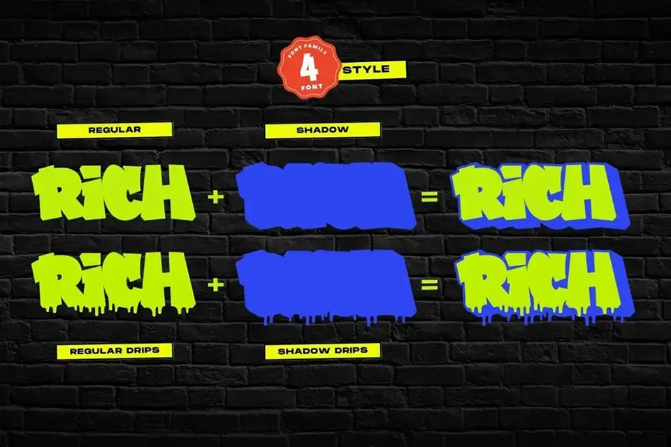 Graffiti Dripes Font