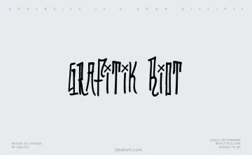Grafitik Riot Font