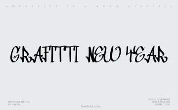 Grafitti New Year Font