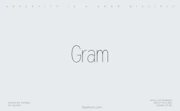 Gram Font