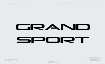 Grand Sport Font
