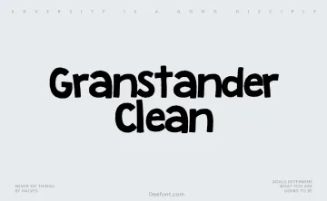 Granstander Clean Font