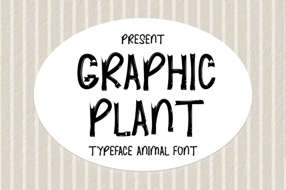 Graphic Plant Font