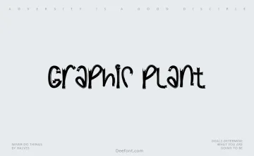 Graphic Plant Font