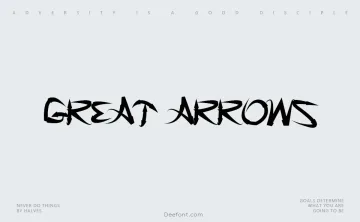 Great Arrows Font