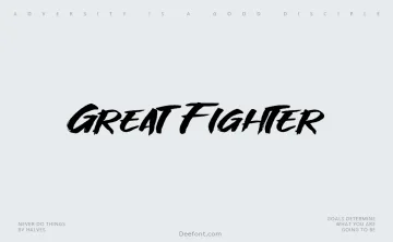 Great Fighter Font