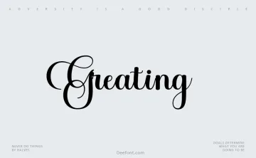 Greating Font