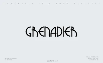 Grenadier Font