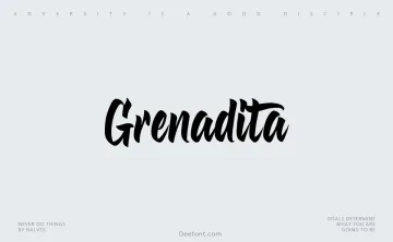Grenadita Script Font