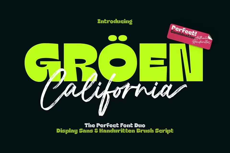 Groen California Sans Font