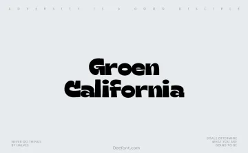 Groen California Sans Font