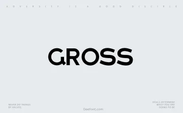 Gross Font