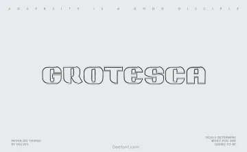 Grotesca 3D Font