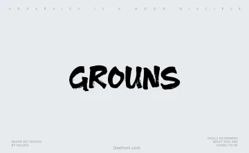Grouns Font