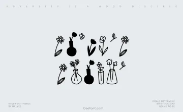 Growing Garden Dingbats Font