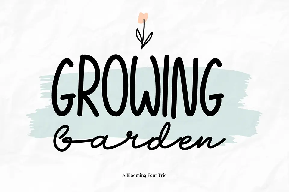 Growing Garden Script Font