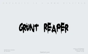 Grunt Reaper Font
