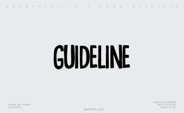 Guideline Font