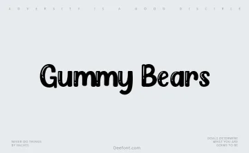 Gummy Bears Font