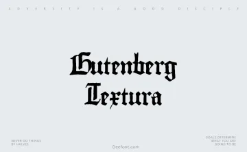 Gutenberg Textura Font