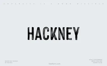 Hackney Font