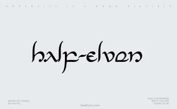 Half-Elven Font
