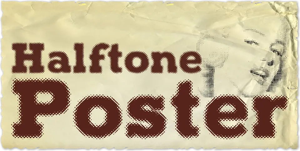 Halftone Poster Font