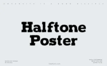 Halftone Poster Font