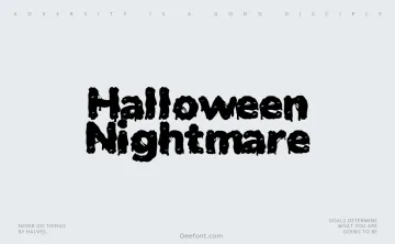 Halloween Nightmare Font