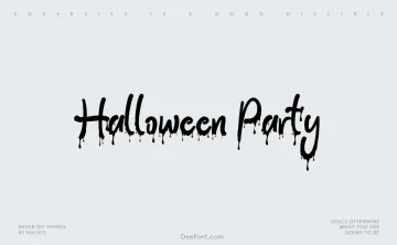 Halloween Party Font