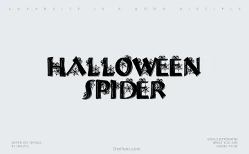 Halloween Spider Font
