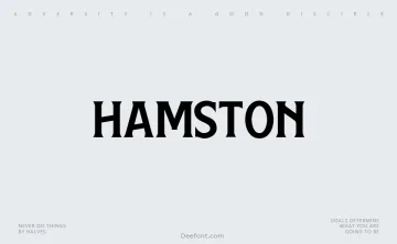 Hamston Font