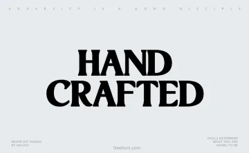 Hand Crafted Font