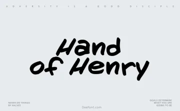 Hand of Henry Font
