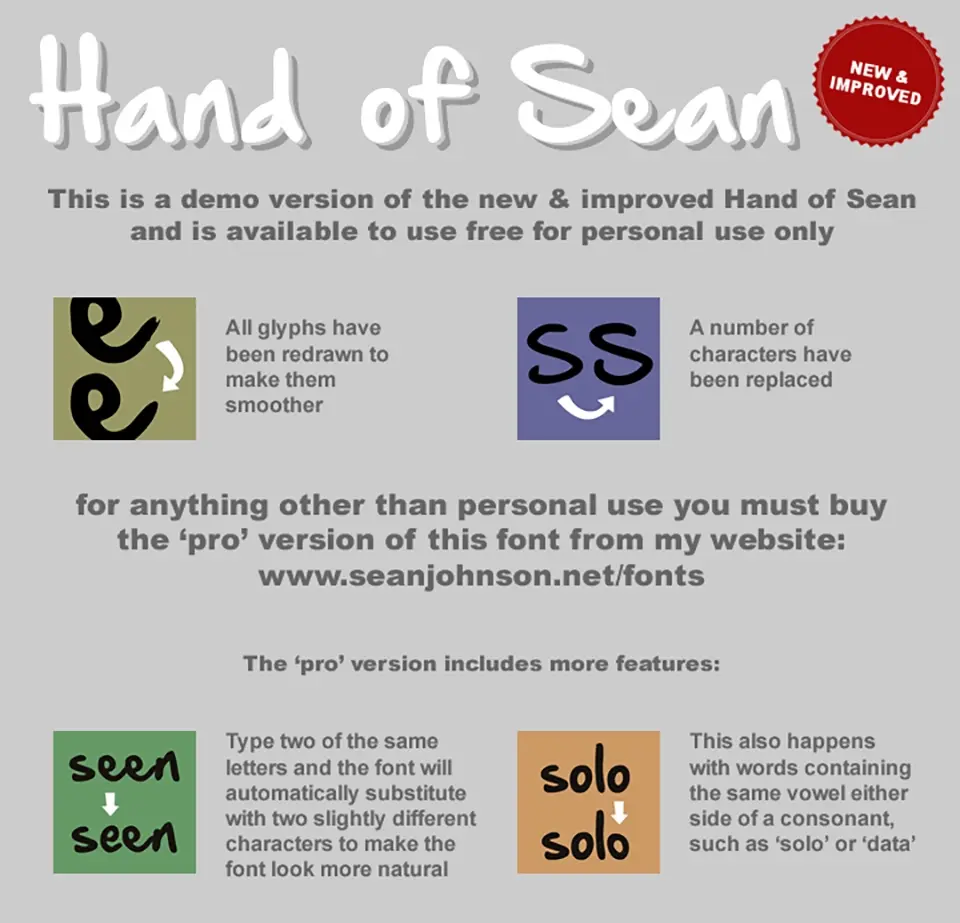 Hand of Sean Font