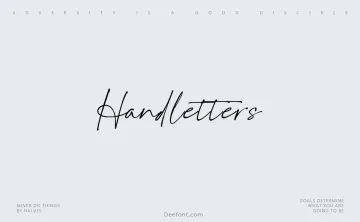 Handletters Font