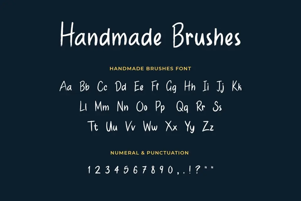 Handmade Brushes Font