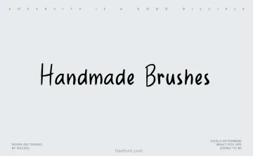 Handmade Brushes Font
