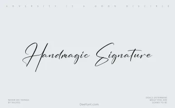 Handmagic Signature Font