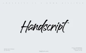 Handscript Font